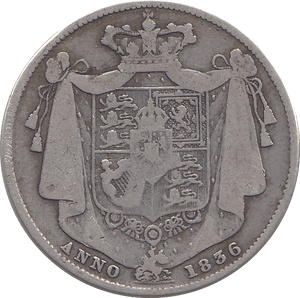 1836 HALF CROWN ( FINE ) - WORLD COINS - Cambridgeshire Coins