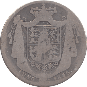 1836 HALFCROWN ( FAIR ) - HALFCROWN - Cambridgeshire Coins