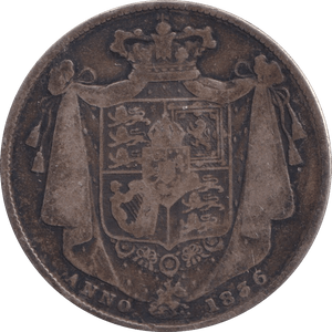 1836 HALFCROWN ( FINE ) - HALFCROWN - Cambridgeshire Coins