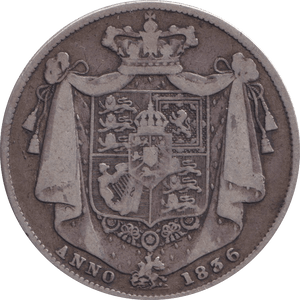 1836 HALFCROWN ( FINE ) - HALFCROWN - Cambridgeshire Coins