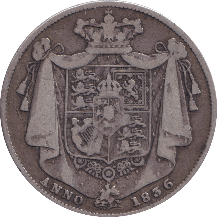 1836 HALFCROWN ( FINE ) - HALFCROWN - Cambridgeshire Coins