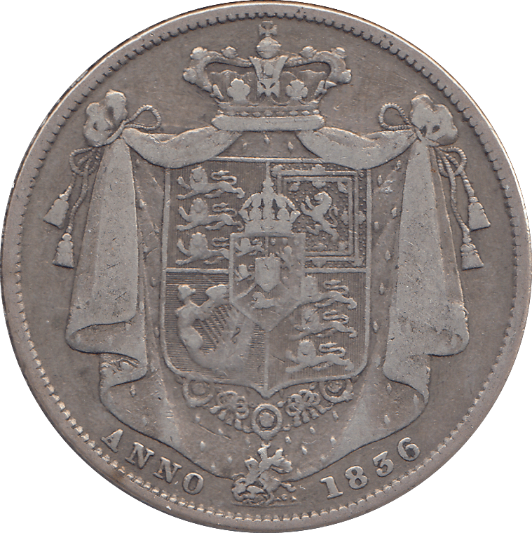 1836 HALFCROWN ( FINE ) - HALFCROWN - Cambridgeshire Coins