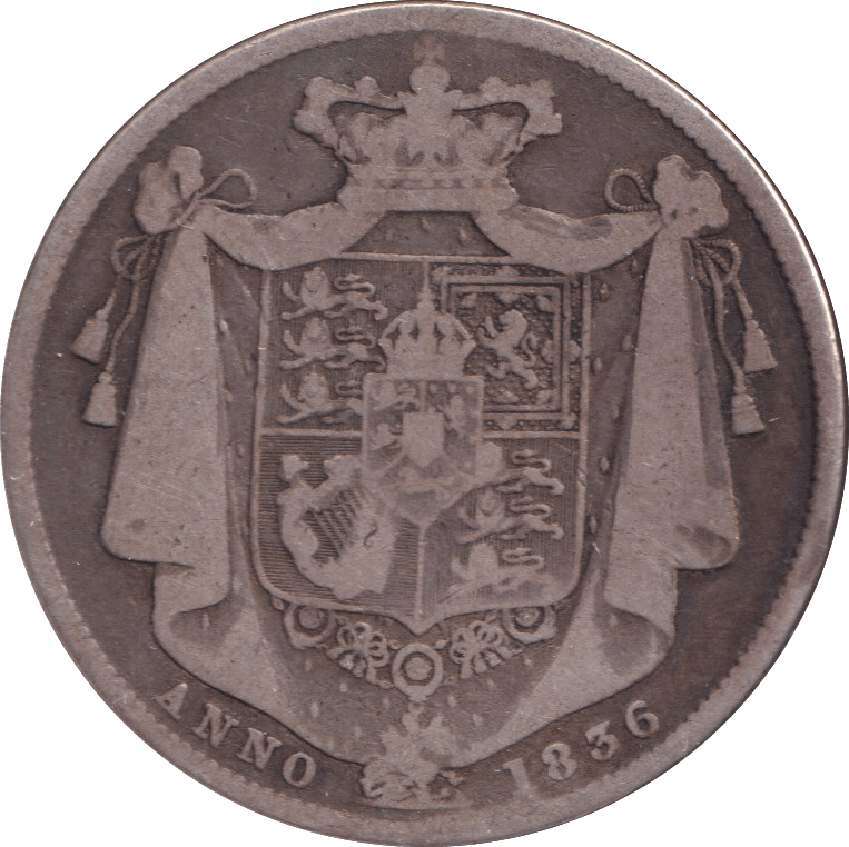 1836 HALFCROWN ( FINE ) - HALFCROWN - Cambridgeshire Coins