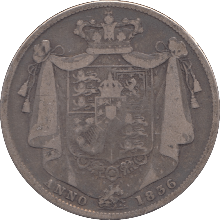 1836 HALFCROWN ( FINE ) - HALFCROWN - Cambridgeshire Coins