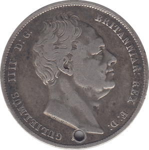 1836 HALFCROWN HOLED ( FINE ) - HALFCROWN - Cambridgeshire Coins