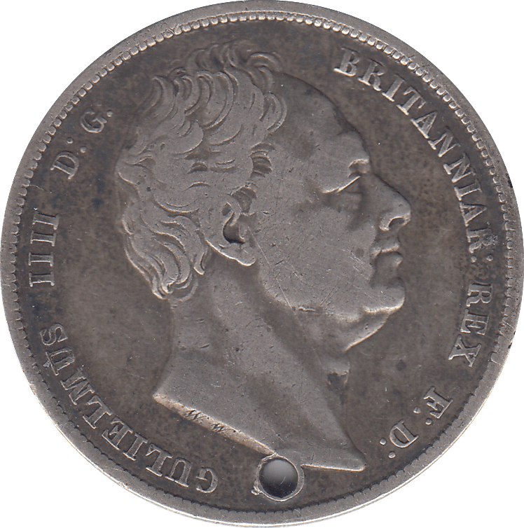 1836 HALFCROWN HOLED ( FINE ) - HALFCROWN - Cambridgeshire Coins