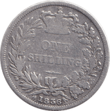 1836 SHILLING ( FAIR ) - SHILLING - Cambridgeshire Coins