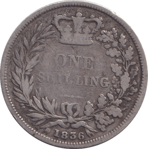 1836 SHILLING ( FINE ) - SHILLING - Cambridgeshire Coins
