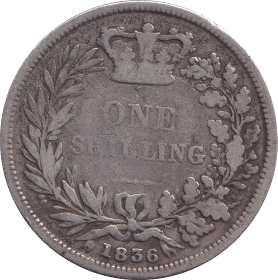 1836 SHILLING ( FINE ) - SHILLING - Cambridgeshire Coins