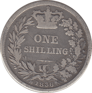 1836 SHILLING ( FINE ) - SHILLING - Cambridgeshire Coins