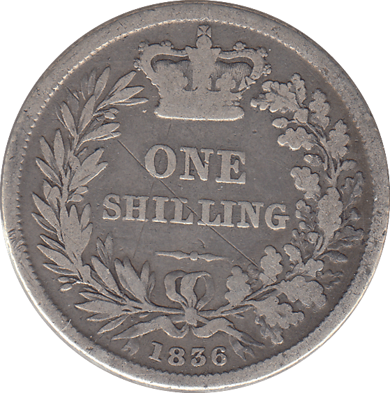 1836 SHILLING ( FINE ) - SHILLING - Cambridgeshire Coins