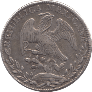 1836 SILVER 8 REALES MEXICO - SILVER WORLD COINS - Cambridgeshire Coins
