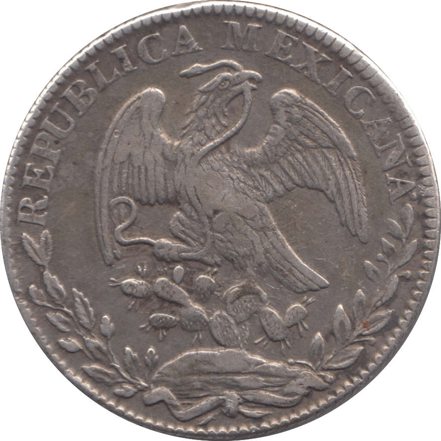 1836 SILVER 8 REALES MEXICO - SILVER WORLD COINS - Cambridgeshire Coins
