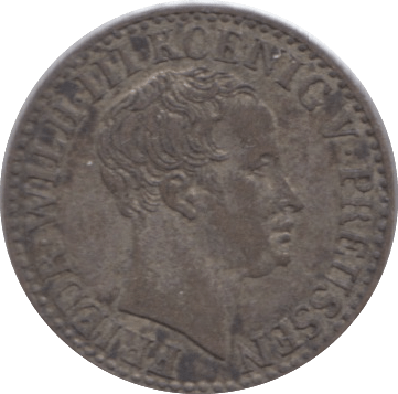 1836 SILVER HALF GROSCHEN PRUSSIA - SILVER WORLD COINS - Cambridgeshire Coins