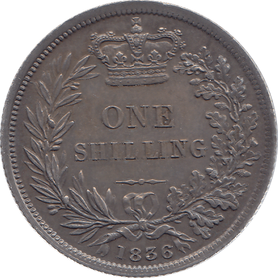 1836 SILVER SHILLING WILLIAM IV ( UNC ) - SHILLING - Cambridgeshire Coins