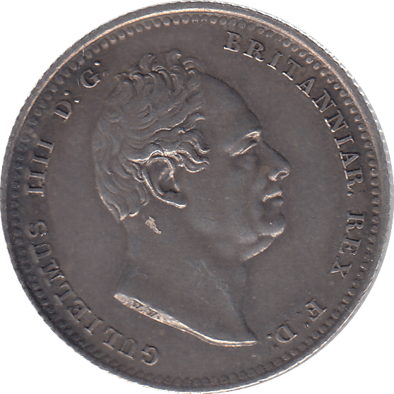 1836 SILVER SHILLING WILLIAM IV ( UNC ) - SHILLING - Cambridgeshire Coins