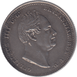 1836 SILVER SHILLING WILLIAM IV ( UNC ) - SHILLING - Cambridgeshire Coins