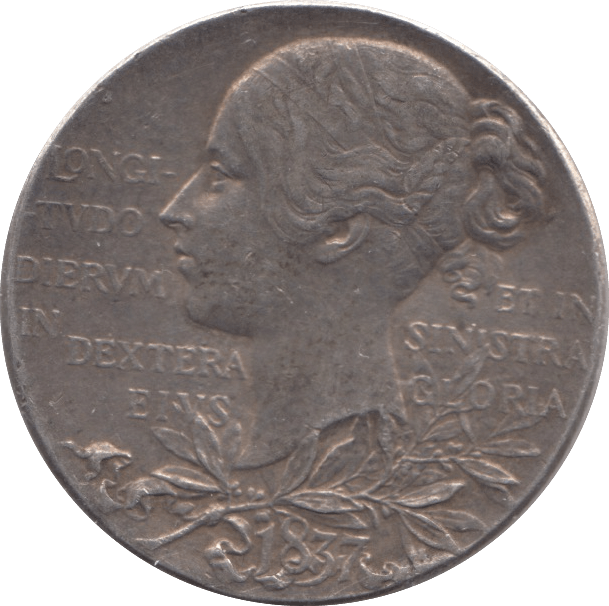 1837 DIAMOND JUBILEE MEDALLION - SILVER WORLD COINS - Cambridgeshire Coins