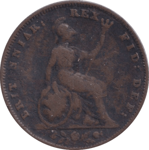 1837 FARTHING ( FINE ) - FARTHING - Cambridgeshire Coins