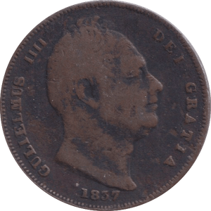 1837 FARTHING ( FINE ) - FARTHING - Cambridgeshire Coins