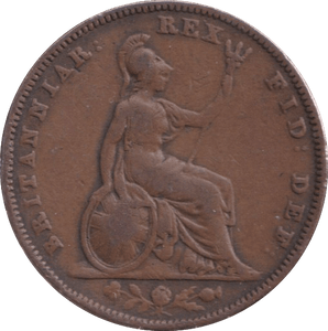 1837 FARTHING ( FINE ) - FARTHING - Cambridgeshire Coins
