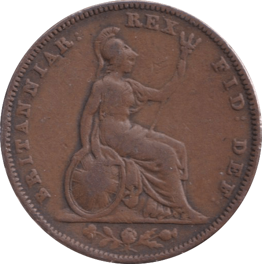 1837 FARTHING ( FINE ) - FARTHING - Cambridgeshire Coins