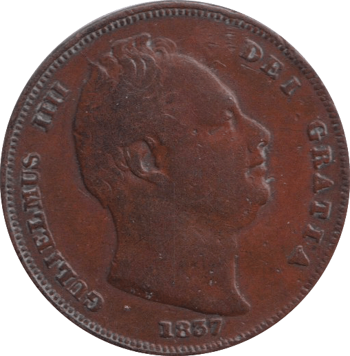 1837 FARTHING ( GF ) - FARTHING - Cambridgeshire Coins