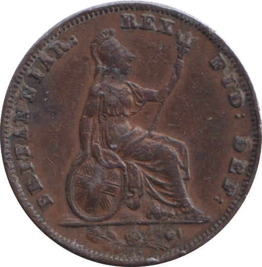 1837 FARTHING ( VF ) - FARTHING - Cambridgeshire Coins