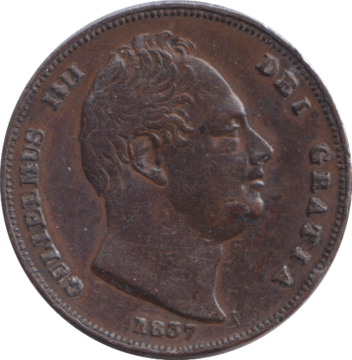 1837 FARTHING ( VF ) - FARTHING - Cambridgeshire Coins