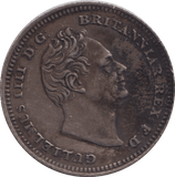 1837 FOURPENCE ( EF ) - FOURPENCE - Cambridgeshire Coins