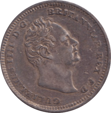 1837 FOURPENCE ( EF ) - FOURPENCE - Cambridgeshire Coins