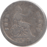 1837 FOURPENCE ( FAIR ) - FOURPENCE - Cambridgeshire Coins