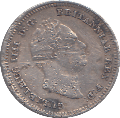 1837 FOURPENCE ( GF ) - FOURPENCE - Cambridgeshire Coins