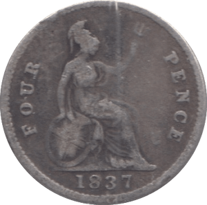1837 FOURPENCE ( NF ) - Fourpence - Cambridgeshire Coins