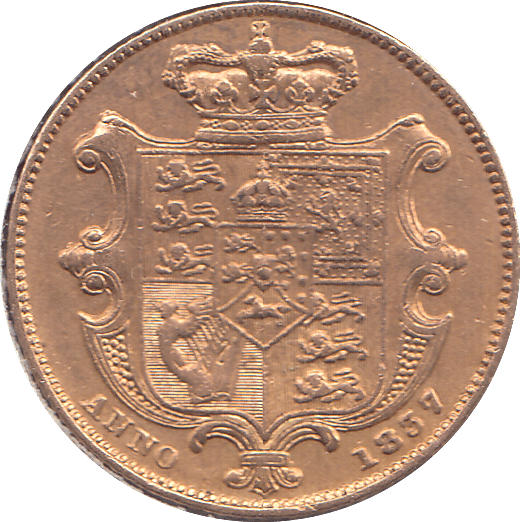 1837 GOLD SOVEREIGN ( GVF ) - SOVEREIGN - Cambridgeshire Coins