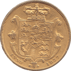 1837 GOLD SOVEREIGN ( VF ) - SOVEREIGN - Cambridgeshire Coins