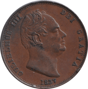 1837 HALFPENNY ( EF ) - HALFPENNY - Cambridgeshire Coins