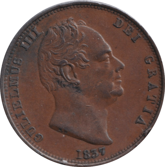 1837 HALFPENNY ( EF ) - HALFPENNY - Cambridgeshire Coins