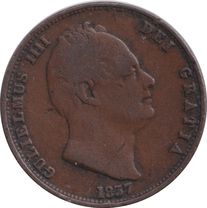 1837 HALFPENNY ( FINE ) - HALFPENNY - Cambridgeshire Coins