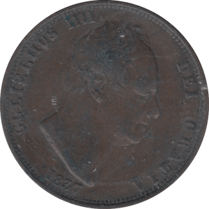 1837 HALFPENNY (FINE) - HALFPENNY - Cambridgeshire Coins