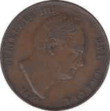 1837 HALFPENNY ( GF ) - HALFPENNY - Cambridgeshire Coins
