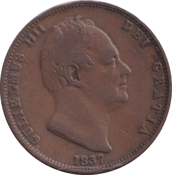 1837 HALFPENNY ( GF ) - HALFPENNY - Cambridgeshire Coins
