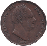 1837 HALFPENNY ( GVF ) - HALFPENNY - Cambridgeshire Coins