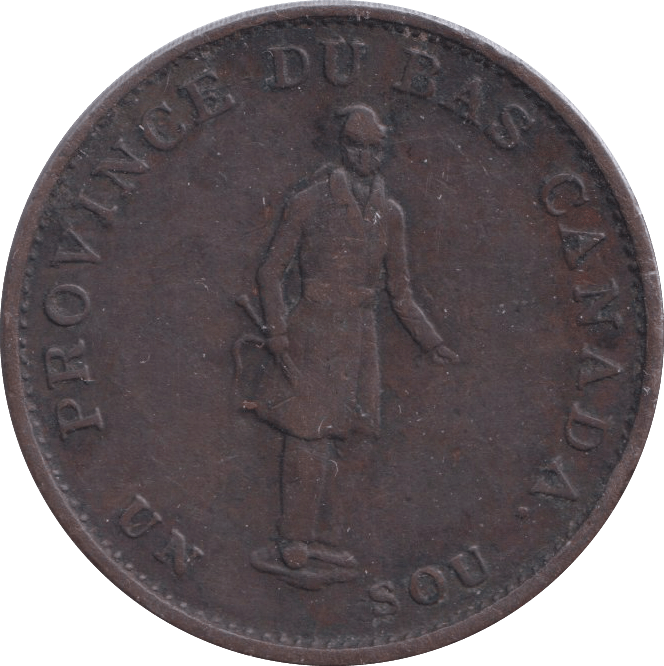 1837 HALFPENNY TOKEN CANADA - HALFPENNY TOKEN - Cambridgeshire Coins