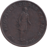 1837 HALFPENNY TOKEN CANADA - HALFPENNY TOKEN - Cambridgeshire Coins