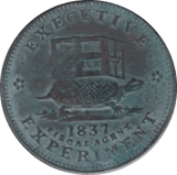 1837 HARD TIME TOKEN - OTHER TOKENS - Cambridgeshire Coins