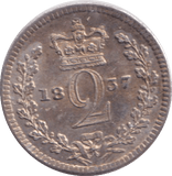 1837 MAUNDY TWOPENCE ( GVF ) - MAUNDY TWOPENCE - Cambridgeshire Coins