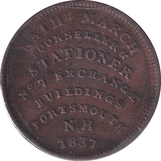 1837 ONE CENT TOKEN USA WILLIAM SIMES - WORLD COINS - Cambridgeshire Coins