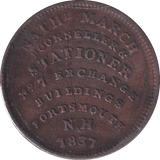 1837 ONE CENT TOKEN USA WILLIAM SIMES - WORLD COINS - Cambridgeshire Coins