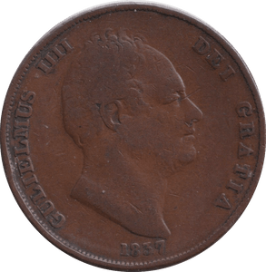 1837 PENNY ( FINE ) - PENNY - Cambridgeshire Coins